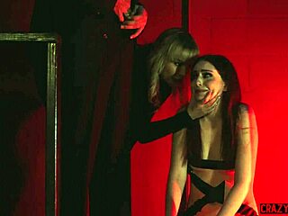 Big tits milf publicly humiliates teen outdoors rough!