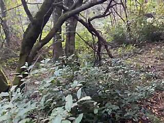 rough forest spank then cum in mouth?