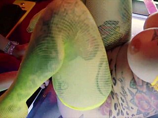 freaky arcade lesbians misty meaner and jordan sky squirt with huge dildos outdoors