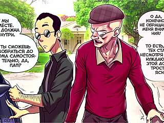 russian erotic comic tempts with big tits and curves