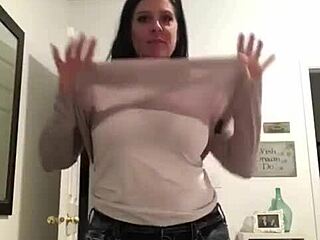 Milf Strips Teasingly At Home Before Ripping Clothes For Wild Fuck