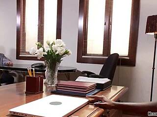 handcuffed ebony slave roughly fucked by big cock in bed