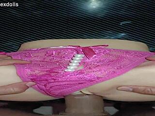 Trailer Candy Thrills In Pink Pearl Thong Anal