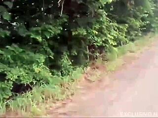 giant black cock wrecks cuckold wife outdoors