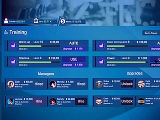 athletic fap fitness babe flexes and teases in intense workout game part 3