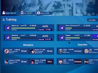 athletic fap fitness babe flexes and teases in intense workout game part 3