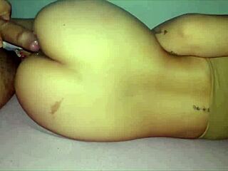 Curvy latina's huge ass shakes post-party secretly