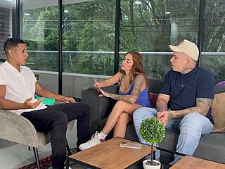 humiliated cuck watches me pound sara blonde's big ass pussy