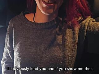 Bookstore Girl Ditches Condom for Raw Car Creampie Ride