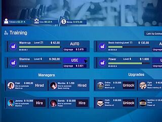 athletic fap fitness babe flexes and teases in intense workout game part 3