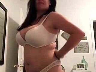 Milf Strips Teasingly At Home Before Ripping Clothes For Wild Fuck