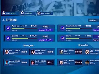 athletic fap fitness babe flexes and teases in intense workout game part 3