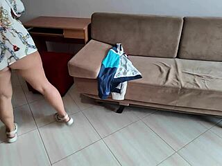 Milf shocked by young studs throbbing cock size