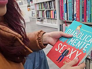 Bookstore Girl Ditches Condom for Raw Car Creampie Ride