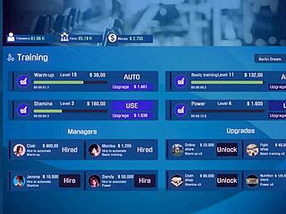 athletic fap fitness babe flexes and teases in intense workout game part 3