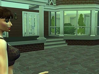 muscular ebony babe poolside monster cock pounding