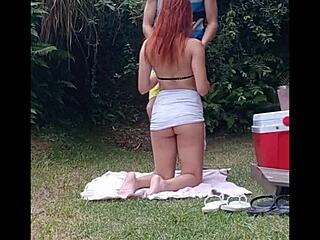 neighbor shows up outside and fucks me hard in the sun