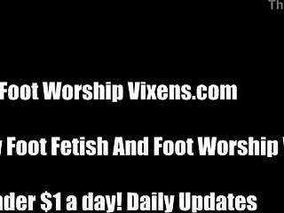 Sexy Footjob In Heels From Hot Stockinged Temptress