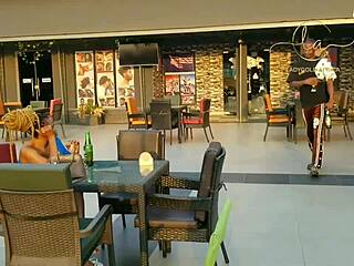 Ebony goddess, kiss me in this bar for maximum orgasm fun!