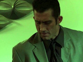 two busty milfs robbed guy now ride his cock in threesome?