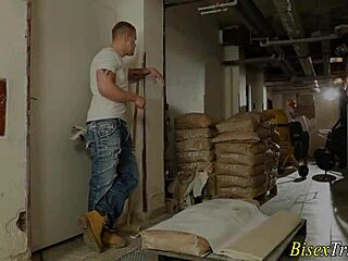 babe takes intense mmf threesome pounding hard