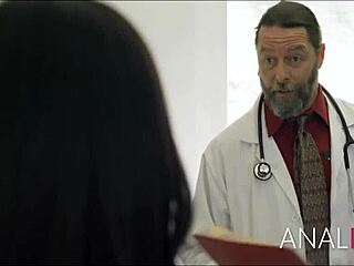 Damn, doctor bends over big-ass MILF for wild rectal exam pounding!