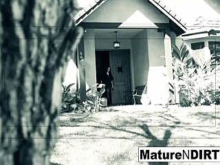 brunette mature secretly masturbates then gets hardcore fucked