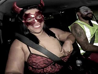 halloween wife returns with stretched ass and creampie drip