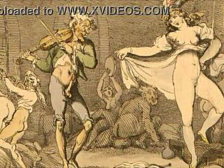 Vintage erotic drawings ignite forbidden passions!