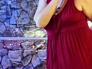 redhead hotwife steffi june dances in lingerie teasing big pussy lips