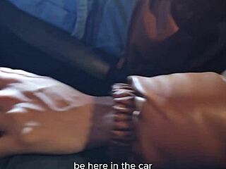 Bookstore Girl Ditches Condom for Raw Car Creampie Ride