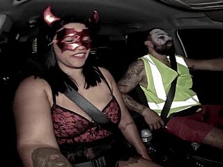 halloween wife returns with stretched ass and creampie drip