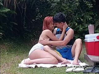 neighbor shows up outside and fucks me hard in the sun