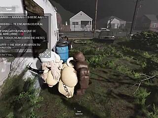 Horny girlfriend rides cock near parents house