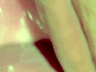 virgin wife shaves pussy for first christmas cock closeup