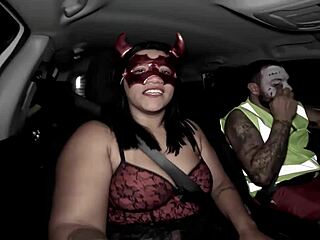 halloween wife returns with stretched ass and creampie drip