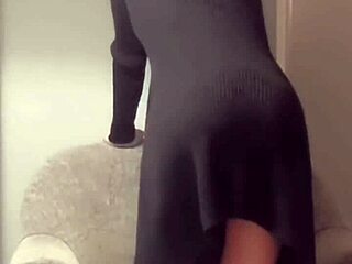 Slender Japanese Teen Poses in Red See-Through Shorts