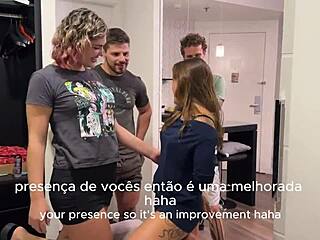 brazilian swingers party turns into hot couple swap after dinner