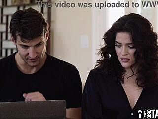 big ass latina milf calls hung stud to fix laptop then her pussy