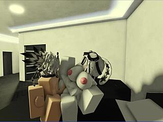 horny slut face sits and gets her pussy fucked hard in roblox