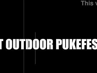 kyra sex unleashes wild outdoor puke squirt anal vomit frenzy