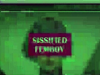 Shemale Locked in Chastity Cage Submissively