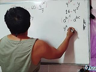 Damn! Asian Amateur's Bedroom Algebra Sex Root Explodes Wildly!