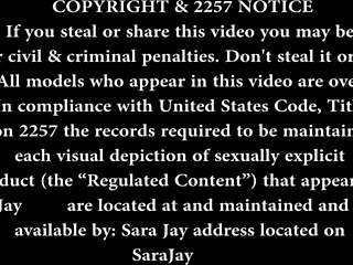 sara jay's massive ass licked fucked by busty lesbian