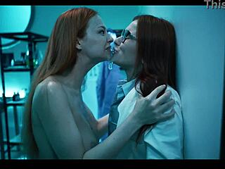 mad scientist possessed by lesbian frankenstein monster's squirting pussy eating domination