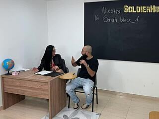 substitute teacher sarah black rides soldierhugecock rough