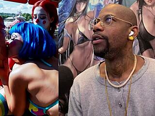 Trans Clown Jerk Off Cumshot Car Scene