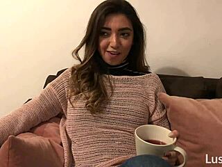 adorable mexican gf frida sante rides cock in passionate homemade tape