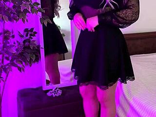 Gorgeous Mature Teacher in Sexy Garter Belt and Stockings Teases Softcore