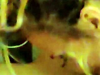 Pigtailed nympho milf taunts husband watching monster cock pounding